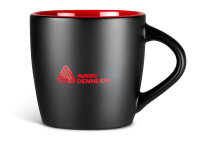 Black / Red Ceramic Coffee Mug