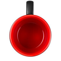 Black / Red Ceramic Coffee Mug