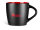Black / Red Ceramic Coffee Mug
