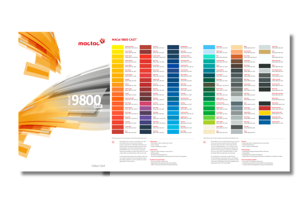 MACal 9800 Cast Colour Card